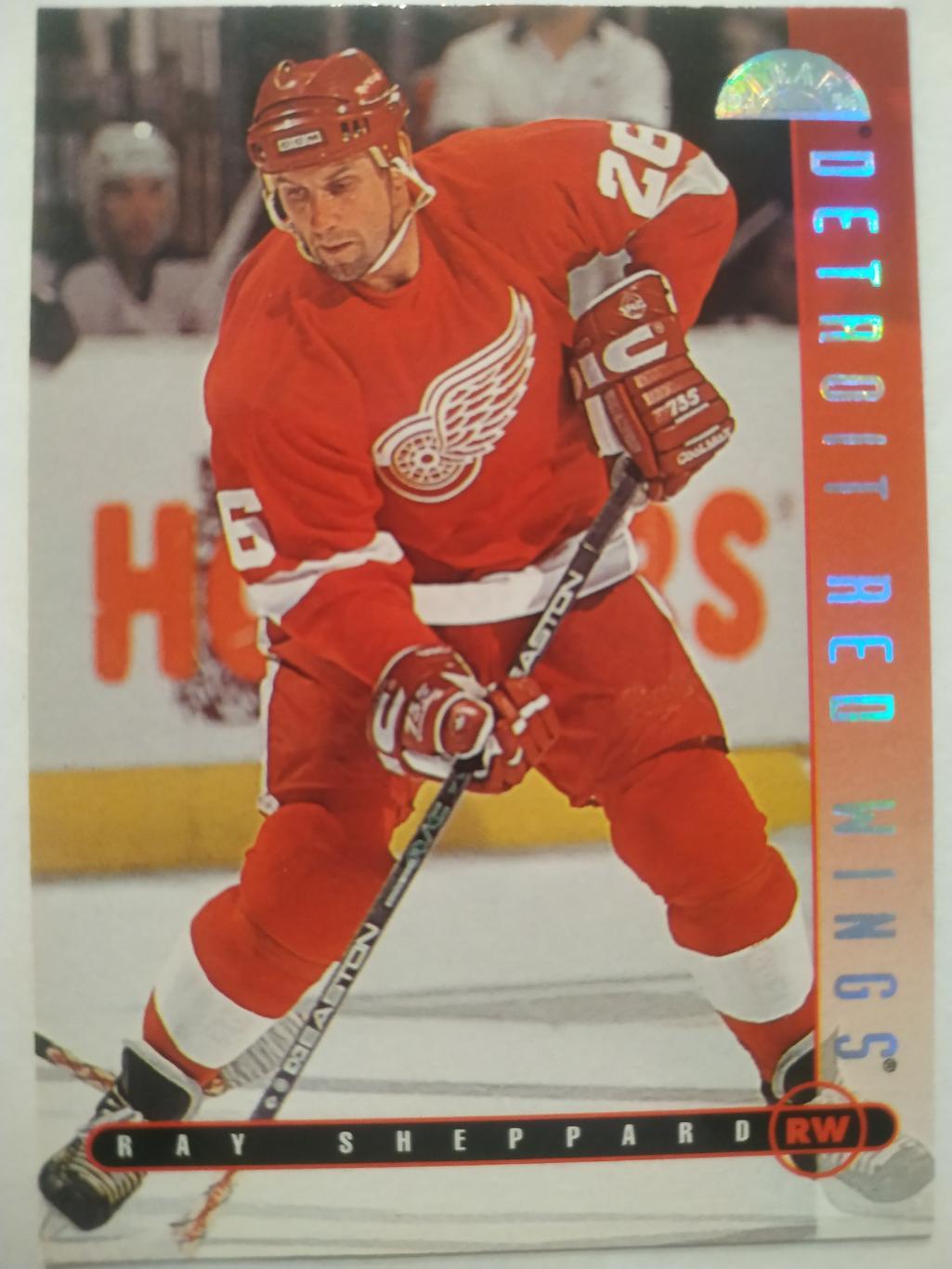 ХОККЕЙ КАРТОЧКА НХЛ DONRUSS LEAF 1995-96 RAY SHEPPARD DETROIT RED WINGS #118