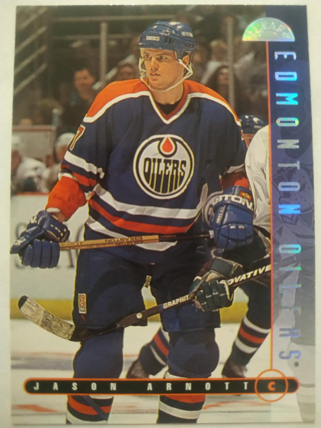 ХОККЕЙ КАРТОЧКА НХЛ DONRUSS LEAF 1995-96 JASON ARNOTT EDMONTON OILERS #119