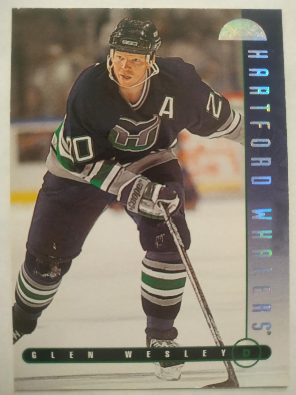 ХОККЕЙ КАРТОЧКА НХЛ DONRUSS LEAF 1995-96 GLEN WESLEY HARFORD WHALERS #231