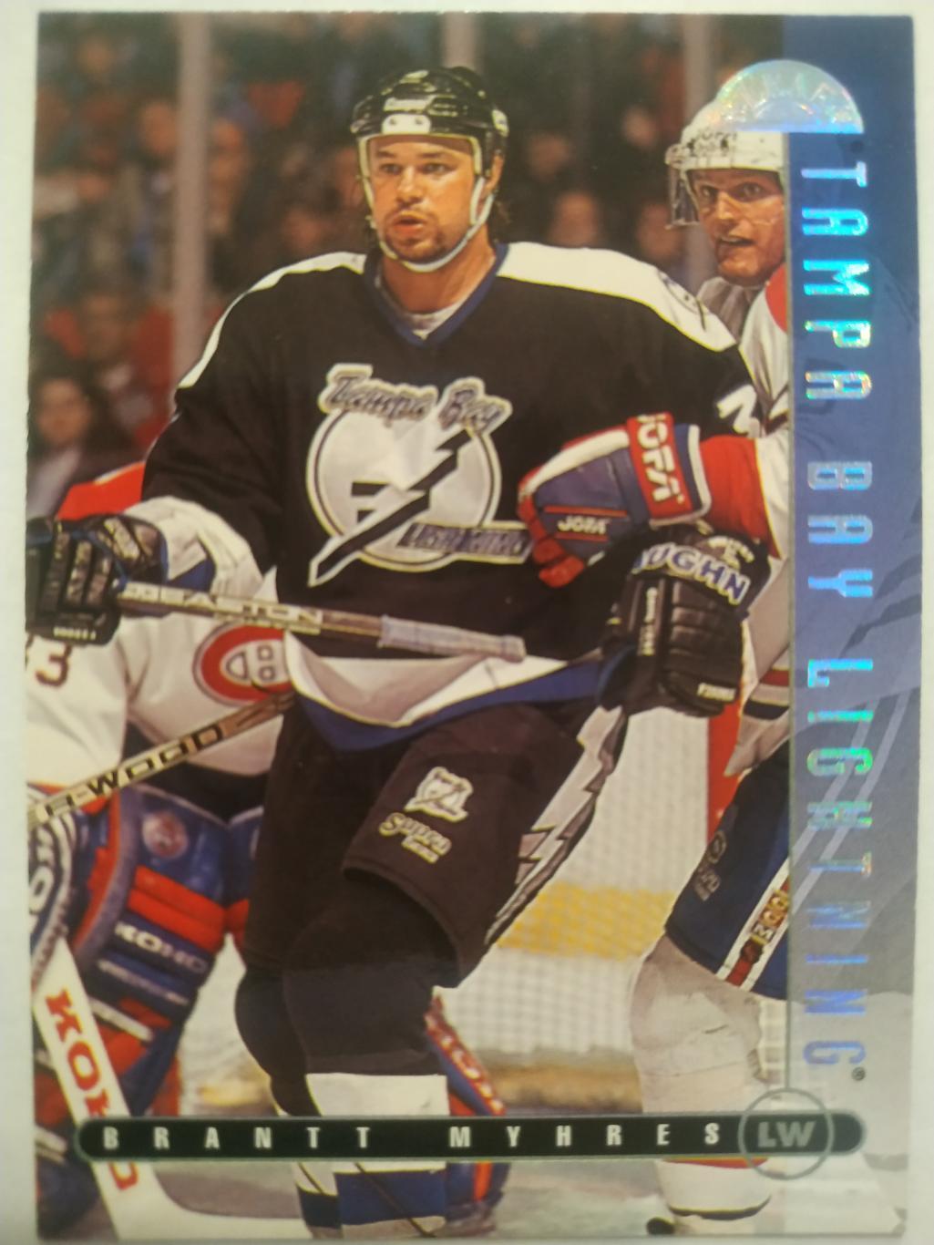 ХОККЕЙ КАРТОЧКА НХЛ DONRUSS LEAF 1995-96 BRANTT MYHRES TAMPA BAY LIGHNTING #75