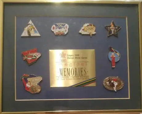 ХОККЕЙ НАБОР ЗНАЧКОВ 1988 КАЛГАРИ ОЛИМПИЙСКИЕ ИГРЫ CALGARY HOCKEY PIN#8