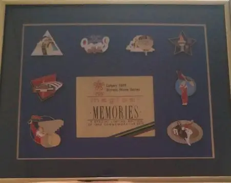 ХОККЕЙ НАБОР ЗНАЧКОВ 1988 КАЛГАРИ ОЛИМПИЙСКИЕ ИГРЫ CALGARY HOCKEY PIN#8 1