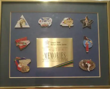 ХОККЕЙ НАБОР ЗНАЧКОВ 1988 КАЛГАРИ ОЛИМПИЙСКИЕ ИГРЫ CALGARY HOCKEY PIN#8 5