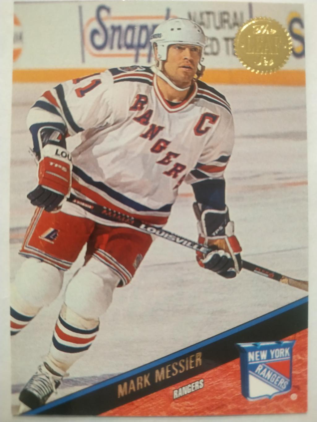 ХОККЕЙ КАРТОЧКА НХЛ LEAF SET SERIES ONE 1993-94 MARK MESSIER RANGERS #158