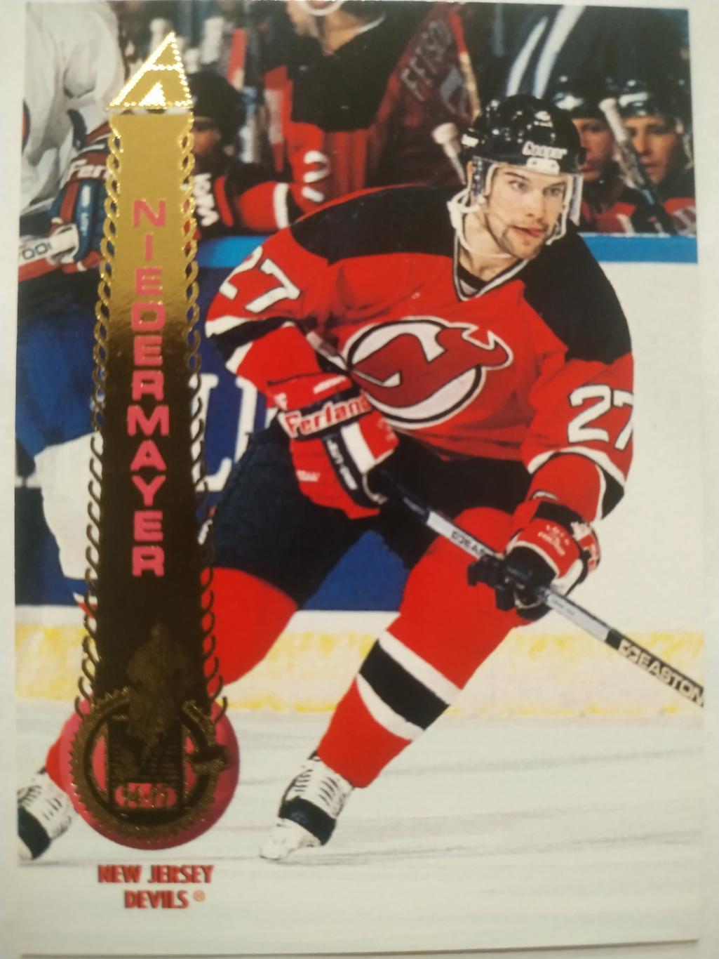 ХОККЕЙ КАРТОЧКА НХЛ PINNACLE 1994-95 NHL SCOTT NIEDERMAYER NEW JERSEY DEVILS #75