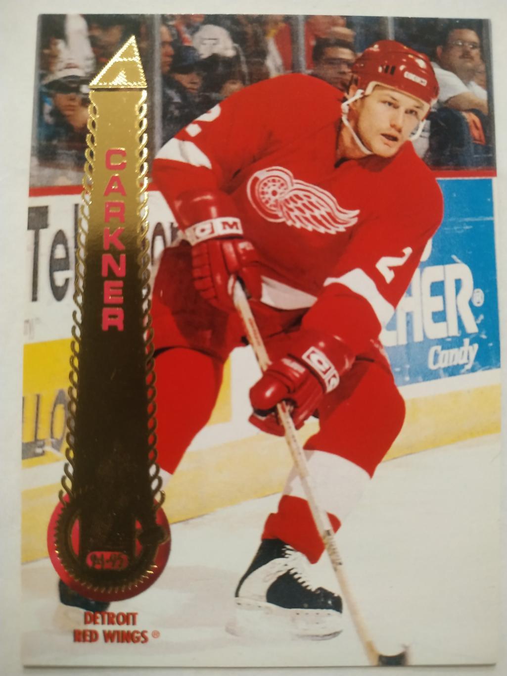 ХОККЕЙ КАРТОЧКА НХЛ PINNACLE 1994-95 NHL TERRY CARKNER DETROIT RED WINGS #221