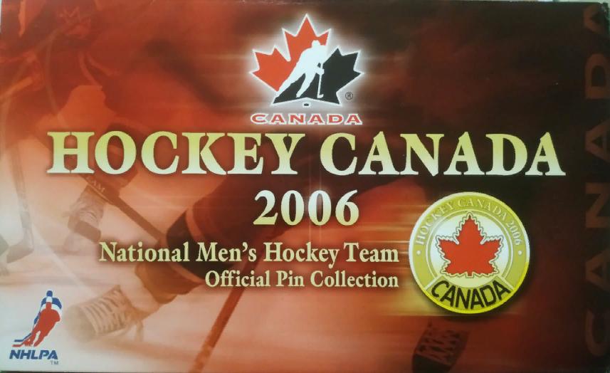 ХОККЕЙ НАБОР ЗНАЧКОВ КОМАНДА КАНАДЫ 2006 ОЛИМПИЙСКИЕ ИГРЫ TEAM CANADA HOCKEY PIN 7