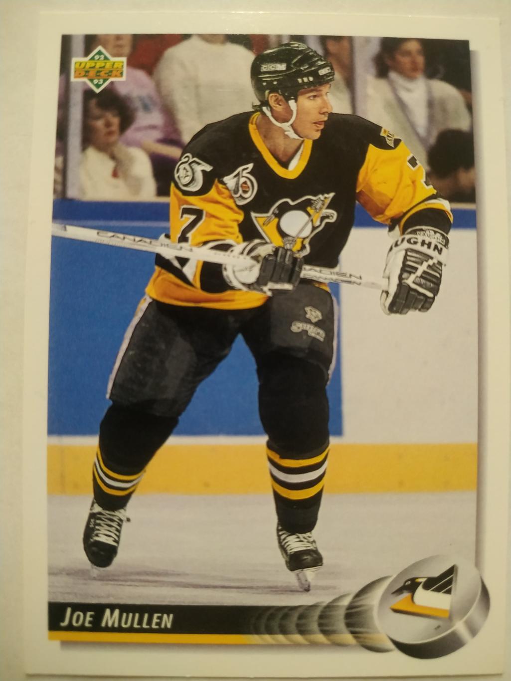 ХОККЕЙ КАРТОЧКА НХЛ UPPER DECK 1992-93 NHL JOE MULLEN PITTSBURGH PENGUINS #144