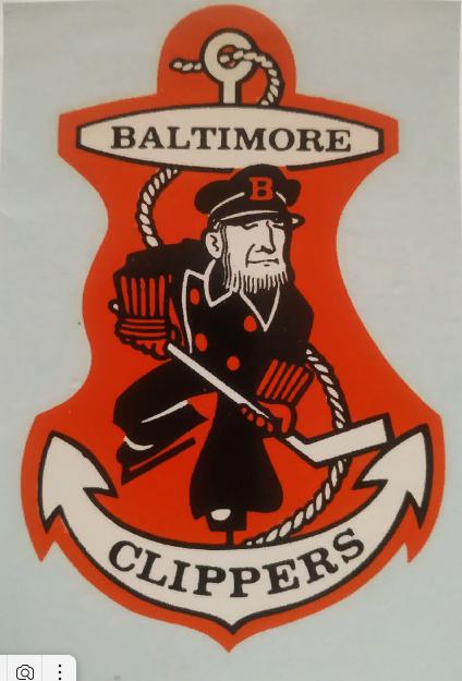 НАКЛЕЙКА НХЛ BALTIMORE CLIPPERS 1960-1970 NHL STIСKER