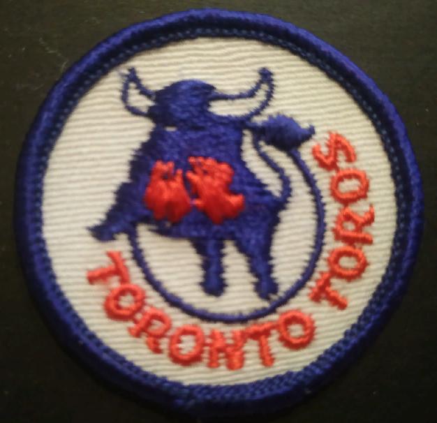 ХОККЕЙ НАШИВКА ВХА ТОРОНТО ТОРОС 1973-1976 WHA TORONTO TOROS OFFICIAL PATCH