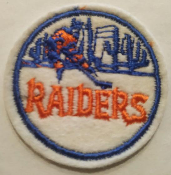 ХОККЕЙ НАШИВКА ВХА РАЙДЕРС 1972-1973 WHA RAIDERS OFFICIAL PATCH 2