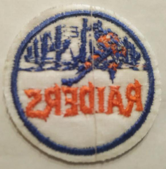 ХОККЕЙ НАШИВКА ВХА РАЙДЕРС 1972-1973 WHA RAIDERS OFFICIAL PATCH 3