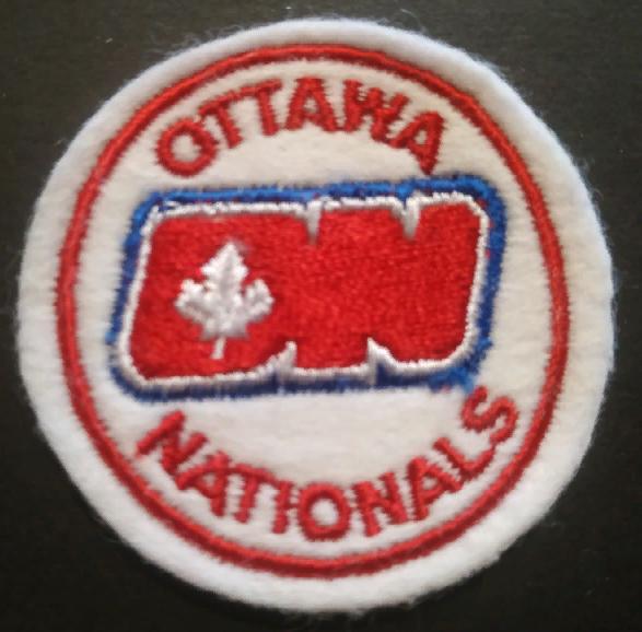 ХОККЕЙ НАШИВКА ВХА ОТТАВА НЭШИНАЛС 1972-1973 WHA OTTAWA NATIONALS OFFICIAL PATCH