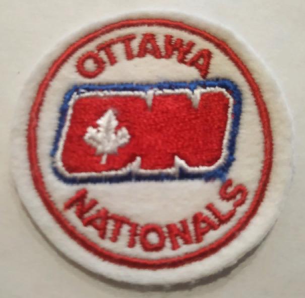 ХОККЕЙ НАШИВКА ВХА ОТТАВА НЭШИНАЛС 1972-1973 WHA OTTAWA NATIONALS OFFICIAL PATCH 2