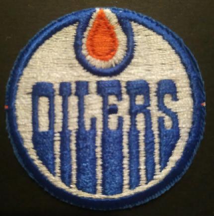 ХОККЕЙ НАШИВКА НХЛ ЭДМОНТОН ОЙЛЕРЗ 1980 NHL EDMONTON OILERS OFFICIAL PATCH