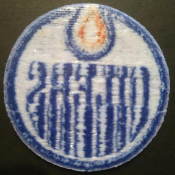 ХОККЕЙ НАШИВКА НХЛ ЭДМОНТОН ОЙЛЕРЗ 1980 NHL EDMONTON OILERS OFFICIAL PATCH 1