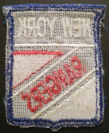 ХОККЕЙ НАШИВКА ВИНТАЖ НЬЮ ЙОРК РЭЙНДЖЕРС 1980 VITAGE NHL NEW YORK RANGERS PATCH 1