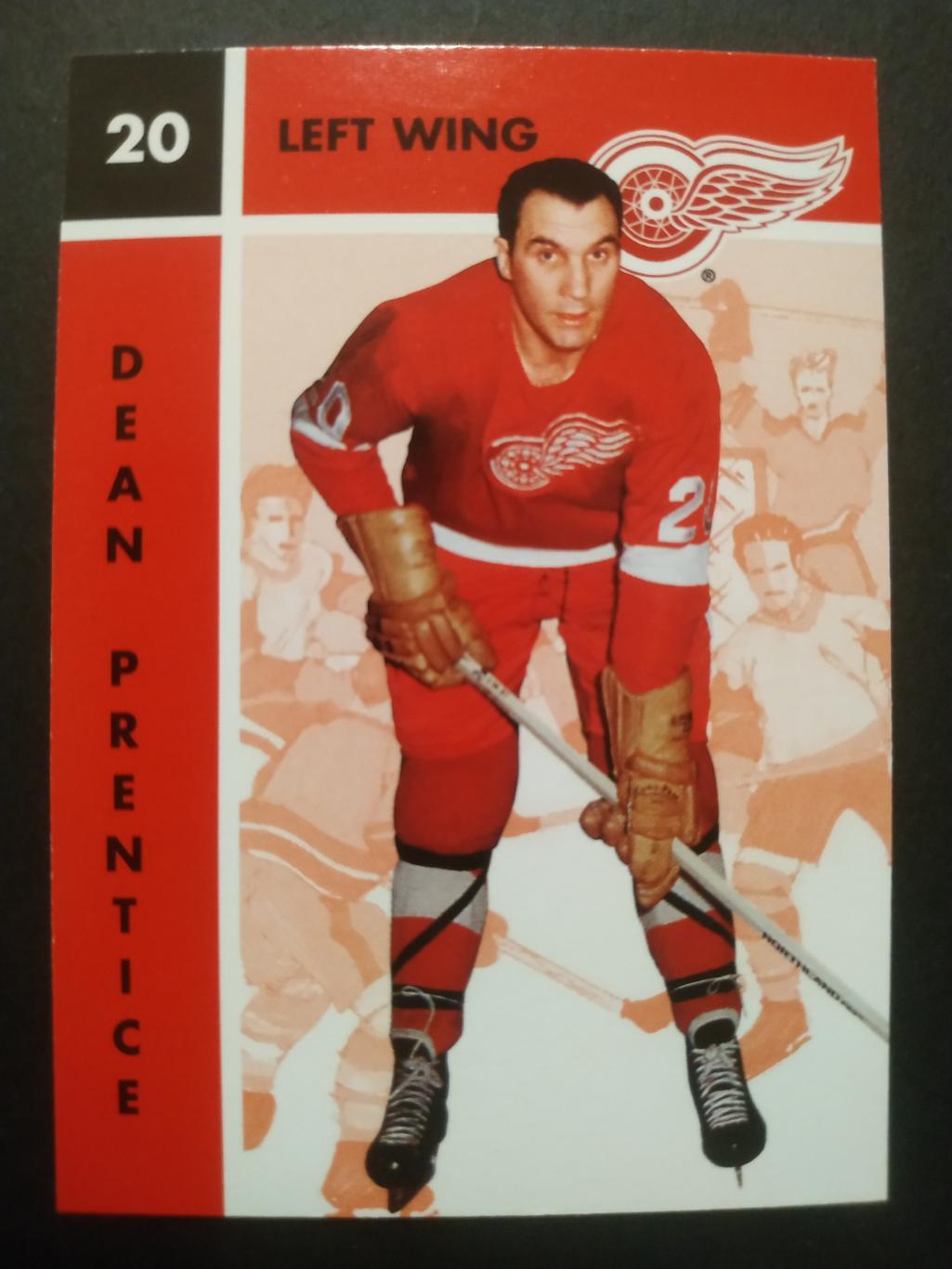 КАРТОЧКА НХЛ PARKHURST MISSING LINK 1995(1966-67) NHL DEAN PRENTICE DETROIT #51