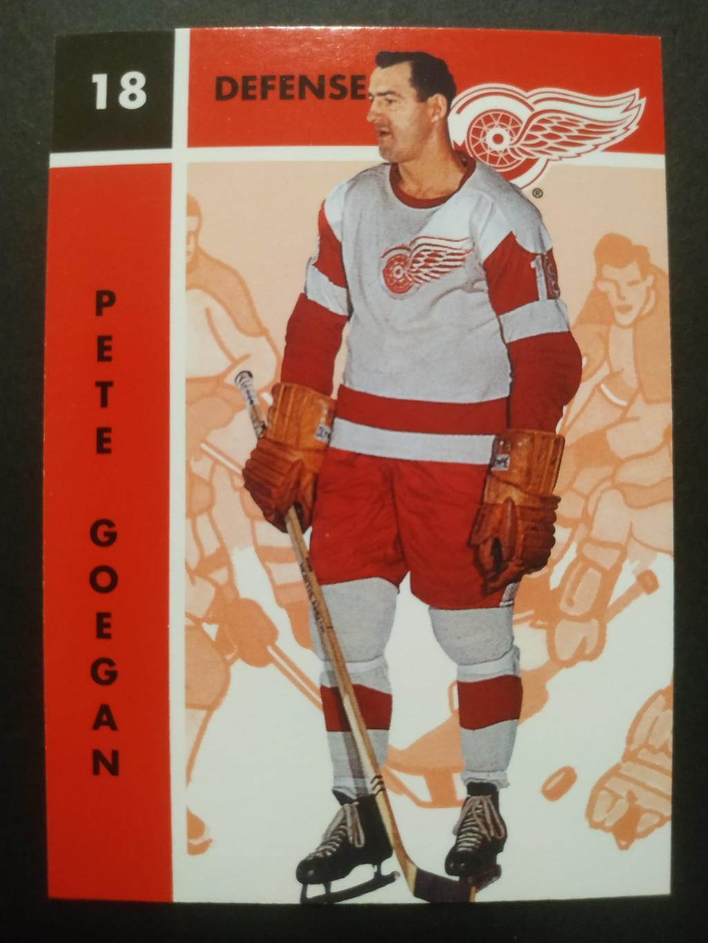 КАРТОЧКА НХЛ PARKHURST MISSING LINK 1995(1966-67) NHL PETE GOEGAN DETROIT #54