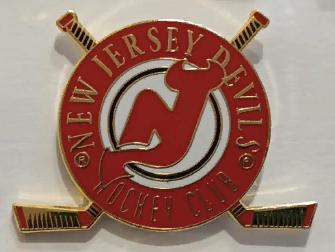 ХОККЕЙ ЗНАK НХЛ НЬЮ ДЖЕРСИ ДЭВИЛЗ 1993 NEW JERSEY DEVILS NHL COLLECTOR PIN