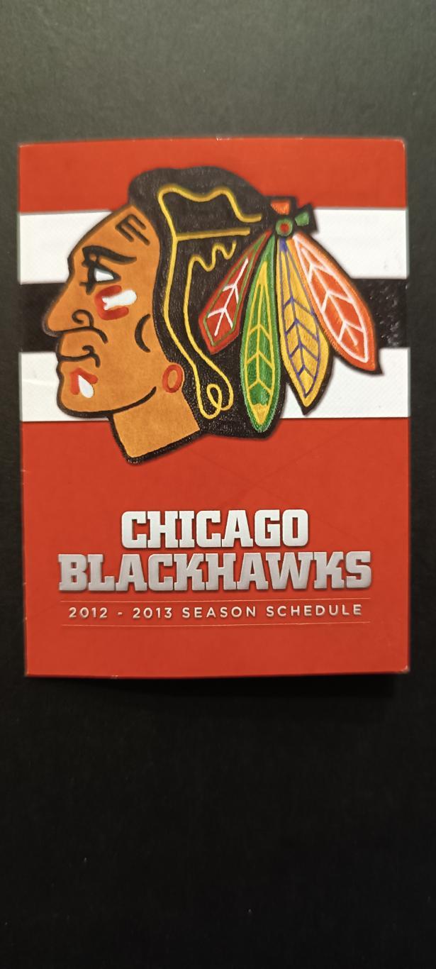 ХОККЕЙ НХЛ БУКЛЕТ РАСПИСАНИЕ ЧИКАГО БЛЭКХОУКС 2012 - 2013 CHICAGO BLACKHAWKS