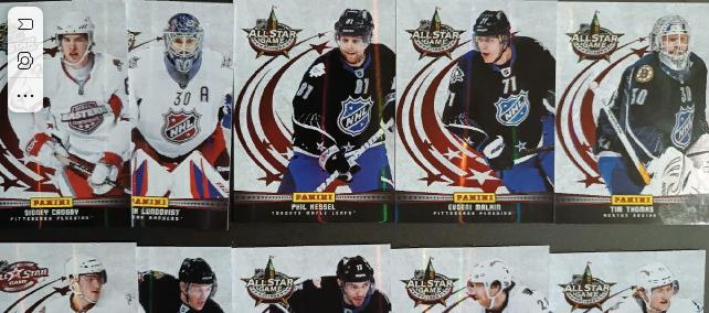 ХОККЕЙ НАБОР КАРТОЧЕК НХЛ PANINI МАТЧ ВСЕХ ЗВЕЗД 2012 ALL STAR GAME #1-10 1