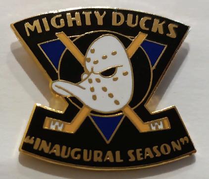 ЗНАЧОК НХЛ МАЙТИ ДАКС ПЕРВЫЙ СЕЗОН 1992-93 NHL MIGHTY DUCKS INNAGURAL SEASON PIN