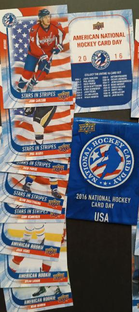 НАБОР КАРТОЧЕК НХЛ UPPER DECK 2016 AMERICAN NATIONAL HOCKEY CARD DAY #1-17 1