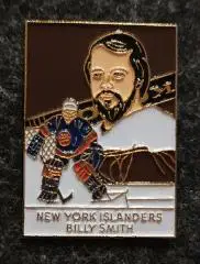 ХОККЕЙ ЗНАK НХЛ БИЛЛИ СМИТ АЙЛЕНДЕРС NHL BILLY SMITHNEW YORK ISLANDERS PIN 2