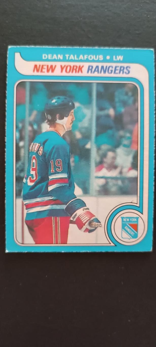 ХОККЕЙ КАРТОЧКА НХЛ O-PEE-CHEE 1979-80 NHL DEAN TALAFOUS NEW YORK RANGERS #54