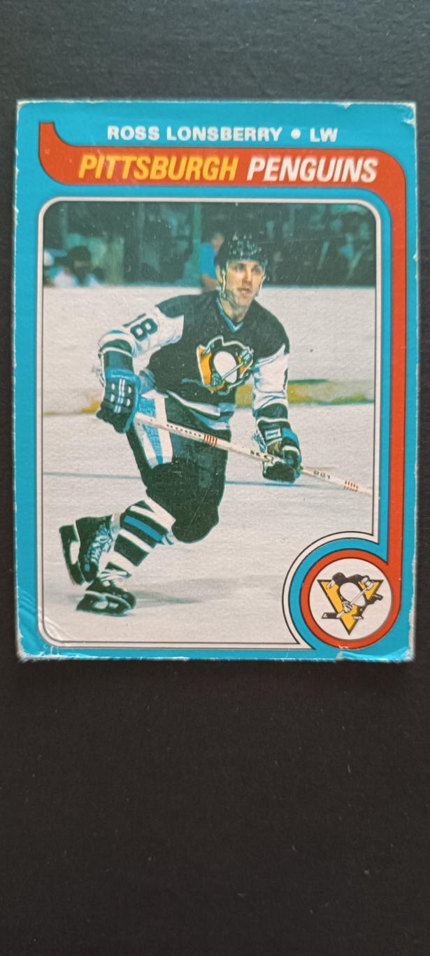 ХОККЕЙ КАРТОЧКА НХЛ O-PEE-CHEE 1979-80 NHL ROSS LONSBERRY PITTSBURGH #58