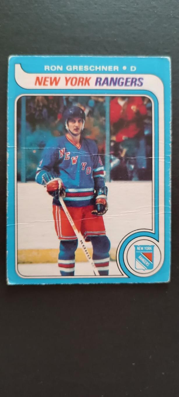 ХОККЕЙ КАРТОЧКА НХЛ O-PEE-CHEE 1979-80 NHL RON GRESCHNER NEW YORK RANGERS #78
