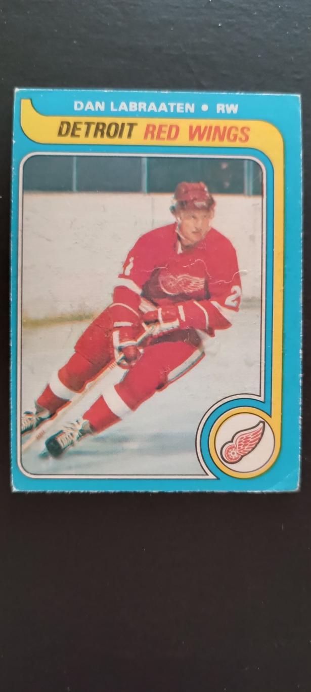 ХОККЕЙ КАРТОЧКА НХЛ O-PEE-CHEE 1979-80 NHL DAN LABRAATEN DETROIT RED WINGS #92