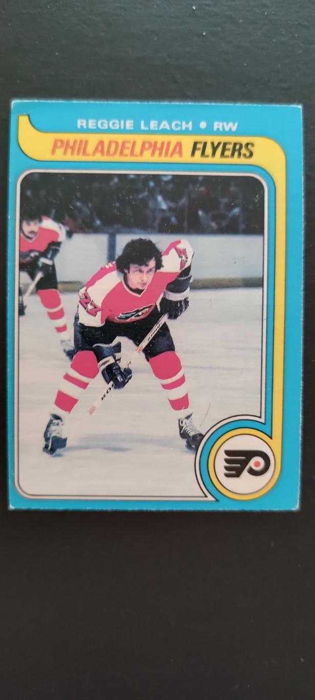 ХОККЕЙ КАРТОЧКА НХЛ O-PEE-CHEE 1979-80 NHL REGGIE LEACH PHILADELPHIA FLYERS #95