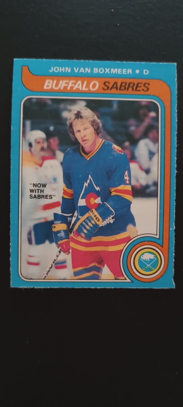 ХОККЕЙ КАРТОЧКА НХЛ O-PEE-CHEE 1979-80 NHL JOHN VAN BOXMEER BUFFALO SABRES #96