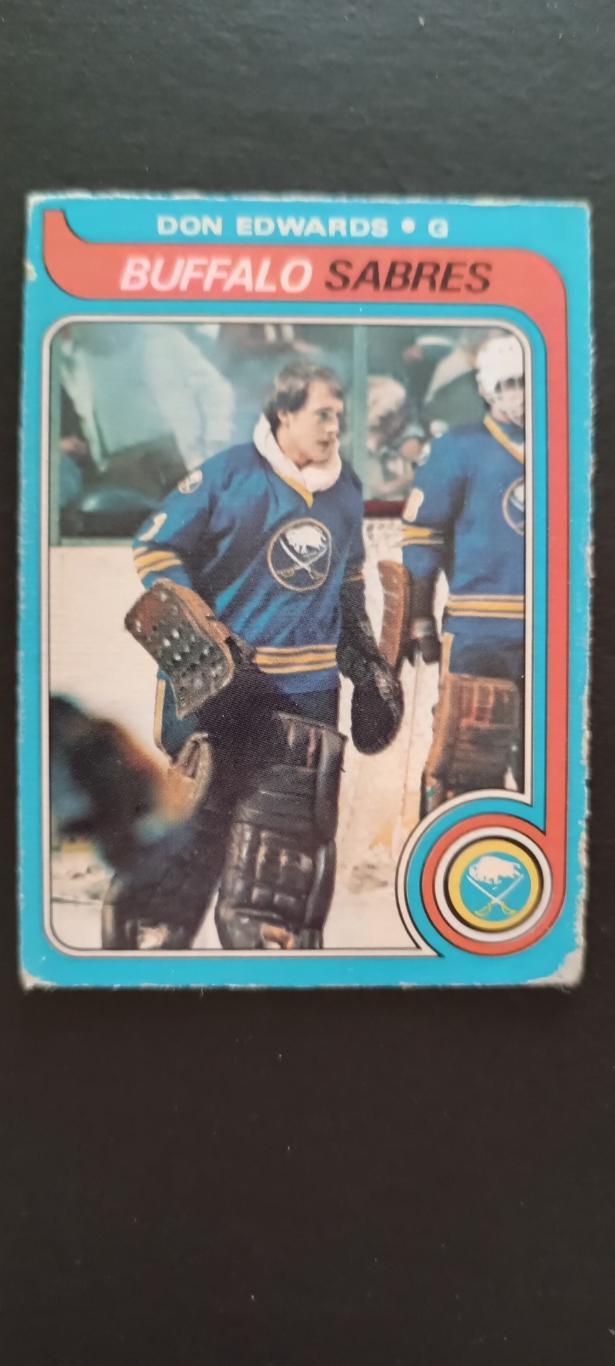 ХОККЕЙ КАРТОЧКА НХЛ O-PEE-CHEE 1979-80 NHL DON EDWARDS BUFFALO SABRES #105