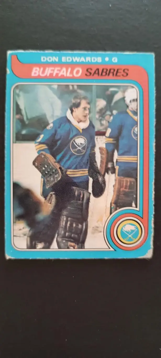 ХОККЕЙ КАРТОЧКА НХЛ O-PEE-CHEE 1979-80 NHL DON EDWARDS BUFFALO SABRES #105