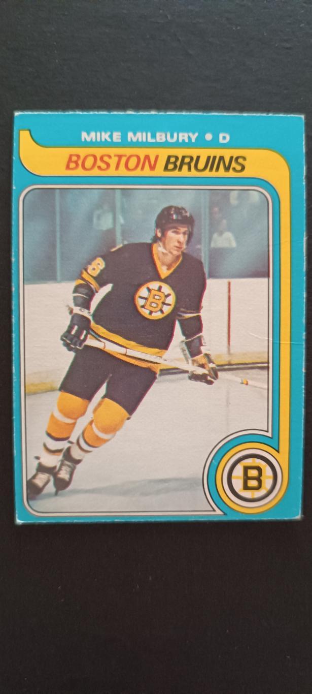 ХОККЕЙ КАРТОЧКА НХЛ O-PEE-CHEE 1979-80 NHL MIKE MILBURY BOSTON BRUINS #114