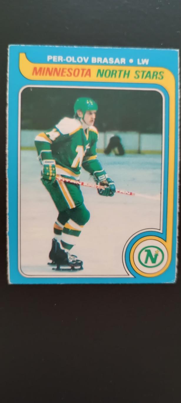 ХОККЕЙ КАРТОЧКА НХЛ O-PEE-CHEE 1979-80 NHL PER-OLOV BRASAR MINNESOTA #192