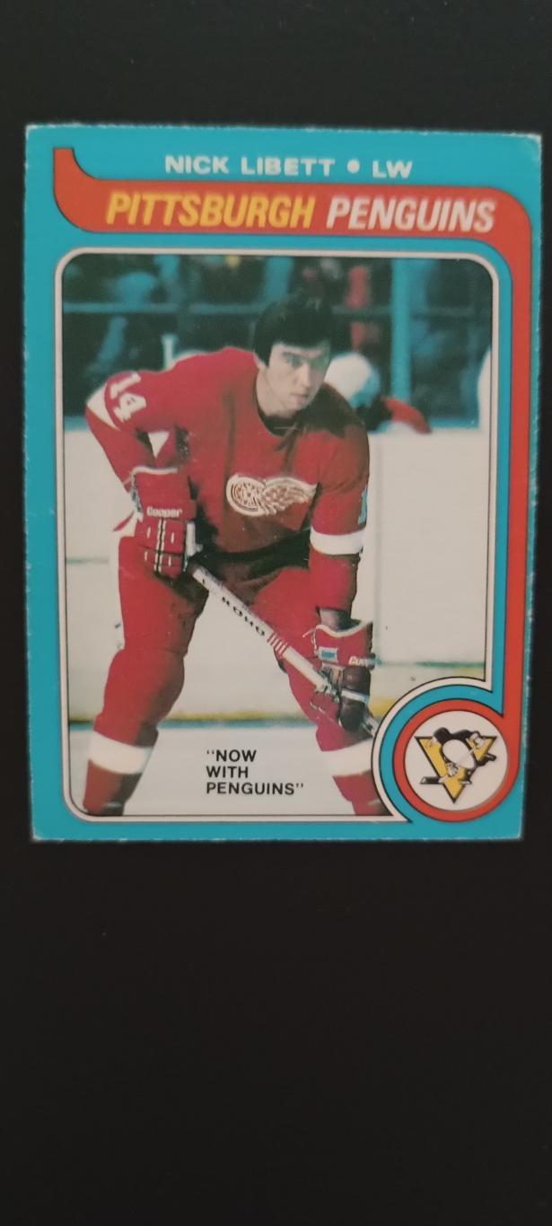 ХОККЕЙ КАРТОЧКА НХЛ O-PEE-CHEE 1979-80 NHL NICK LIBETT PITTSBURGH PENGUINS #198