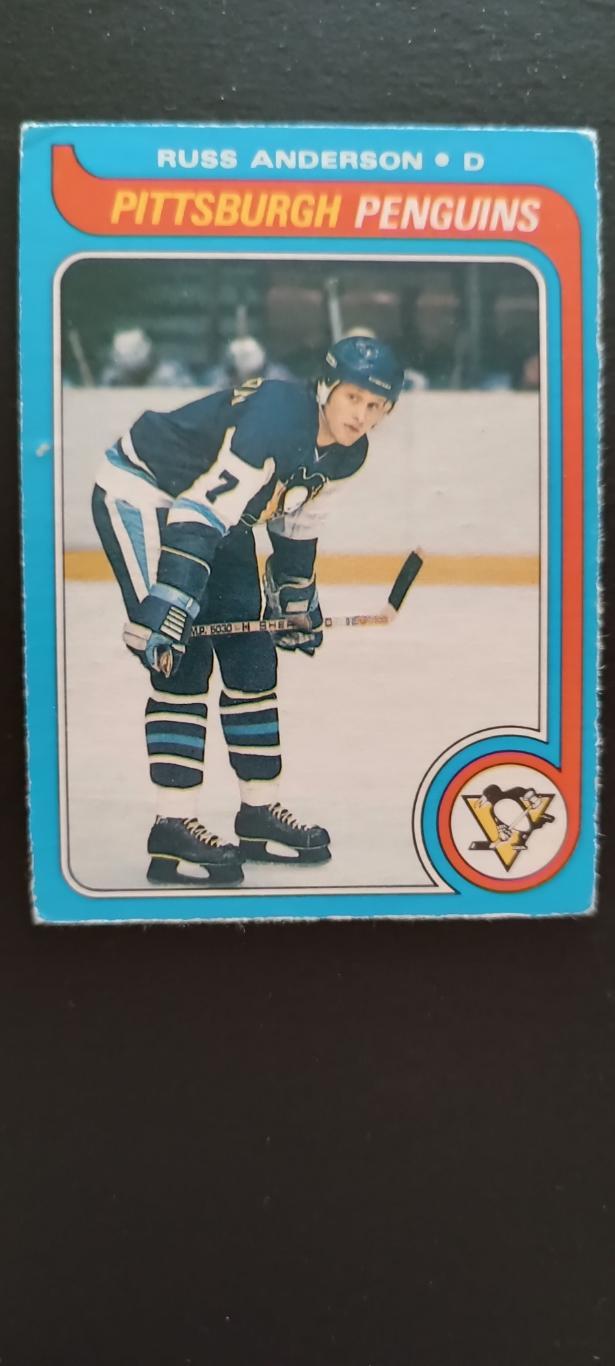 ХОККЕЙ КАРТОЧКА НХЛ O-PEE-CHEE 1979-80 NHL RUSS ANDERSON PITTSBURGH #264
