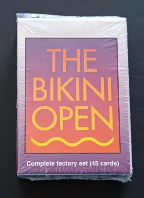 КАРТЫ СУВЕНИР ЧЕМПИОНАТ БИКИНИ ОУПЕН 1990 BIKINI OPEN