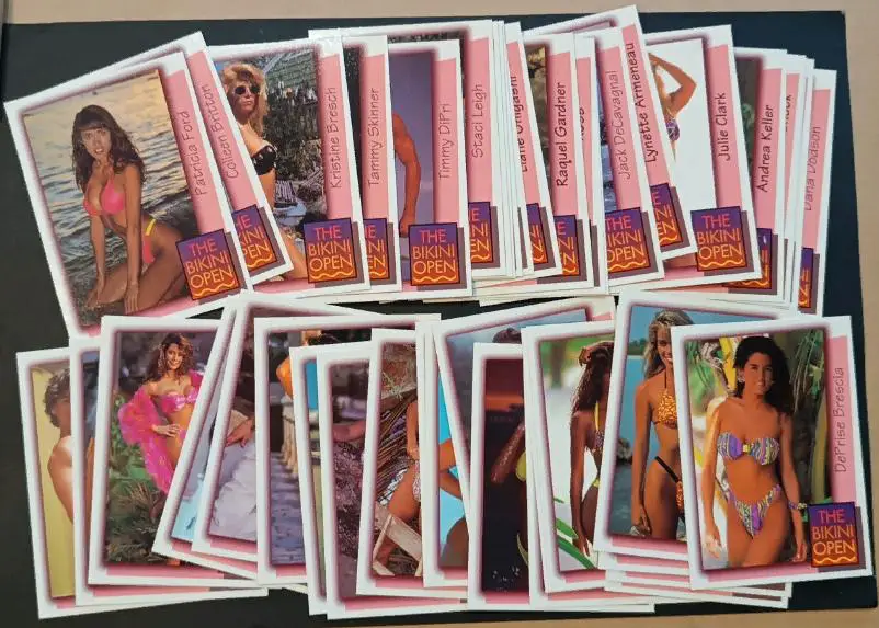 КАРТЫ СУВЕНИР ЧЕМПИОНАТ БИКИНИ ОУПЕН 1990 BIKINI OPEN 1