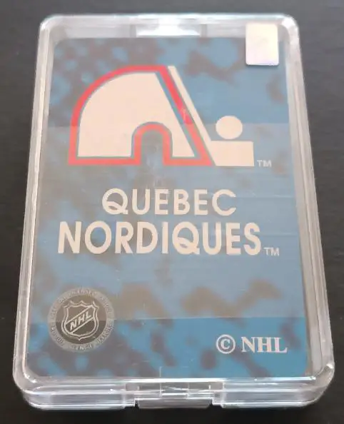 ХОККЕЙ КАРТЫ ИГРАЛЬНЫЕ НХЛ КВЕБЕК НОРДИКС 1995 NHL QUEBEC NORDIQUES CARDS#56 2