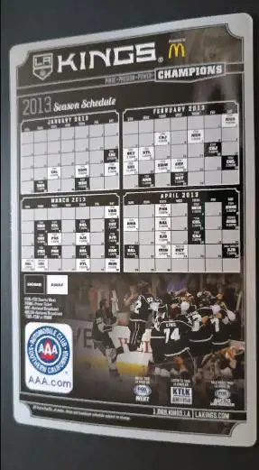 ХОККЕЙ МАГНИТ ЛОС АНДЖЕЛЕС КИНГС 2013-2014 NHL LOS ANGELES KINGS