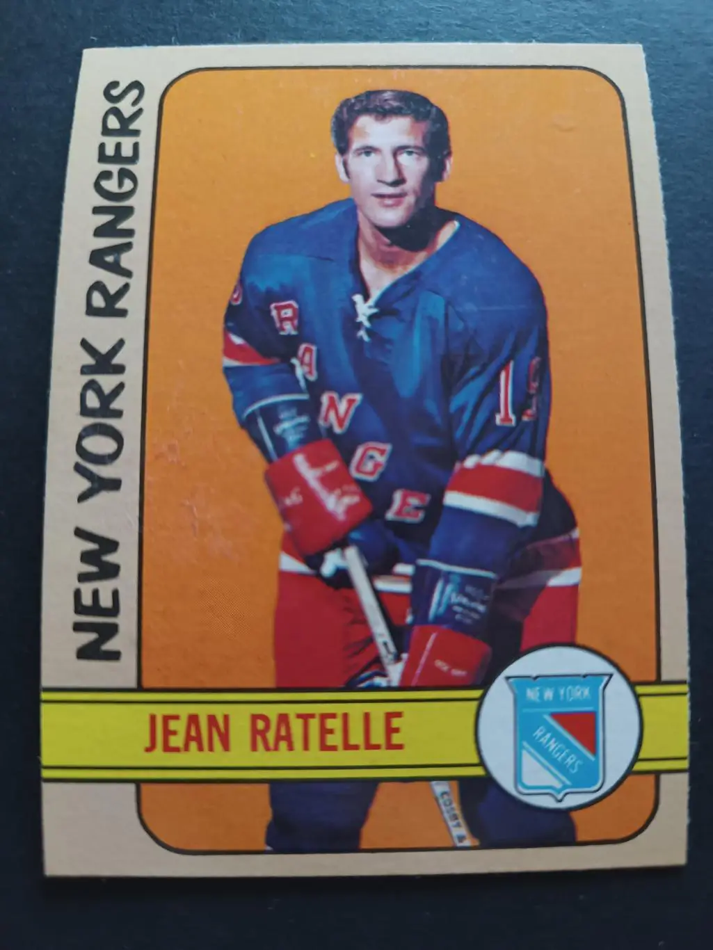 ХОККЕЙ КАРТОЧКА НХЛ TOPPS TCG 1972-73 NHL JEAN RATELLE NEW YORK RANGERS #50