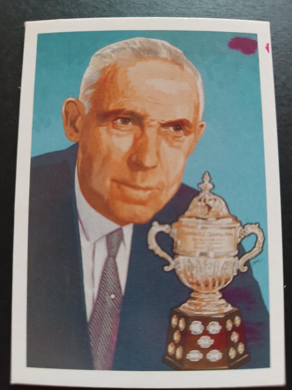 ХОККЕЙ КАРТОЧКА НХЛ CARTOPHILIUM HALL OF FAME 1987 NHL CLARENCE S CAMPBELL #4