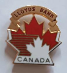 ХОККЕЙ ЗНАК КОМАНДА КАНАДЫ 1984 ОЛИМПИЙСКИЕ ИГРЫ TEAM CANADA LLOYDS BANK PIN