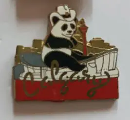 ХОККЕЙ ЗНАК КАЛГАРИ МАСКОТ 1988 ОЛИМПИЙСКИЕ ИГРЫ MASCOT HOCKEY PIN