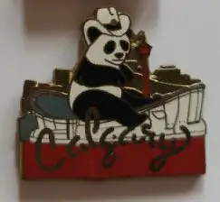 ХОККЕЙ ЗНАК КАЛГАРИ МАСКОТ 1988 ОЛИМПИЙСКИЕ ИГРЫ MASCOT HOCKEY PIN 1